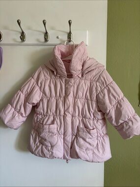 Uniqlo Light Pink Quilted Kids Puffer Jacket